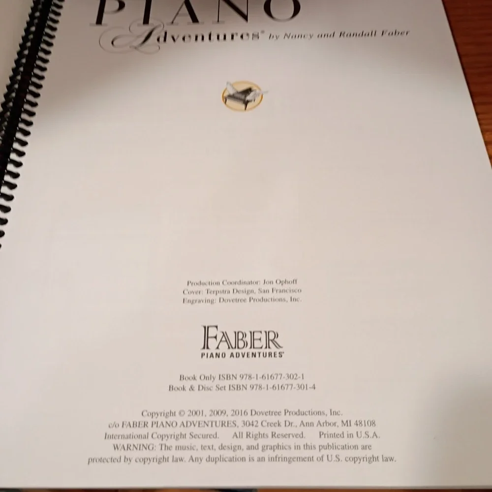 N/A adult piano
